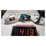 Black & Decker, Norelco, GE Irons
