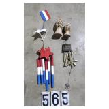 2 Wind Chimes & 2 Mushrooms