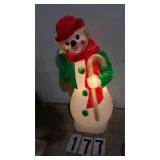 Lighted Snowman Blow Mold 33"