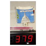 U S Capital Linen Tea Cloth & Pygny Lighter