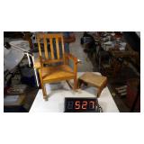 Small Rocking Chair & Small Stool