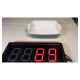 Pyrex 507-B Baking Dish Seafoam Green