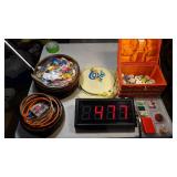 Vintage Sewing Baskets, Thread Etc