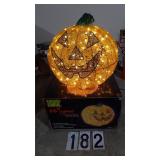 Totally Ghoul 20" Lighted Crystal Pumpkin