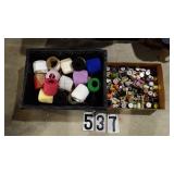 Box Of Thread, Tote Crochet Thread