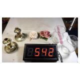 Golden Crown Rose, Candle Holders