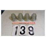 4) Clear Glass Insulators