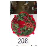 24' Wreath Container W/Wreath