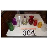 Colored Bud Vase & Others
