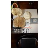 Baskets, Decorated Plate, Stepping Stone