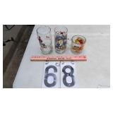 1982 Annie Glass, Smurf, Garfield Cup