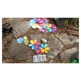 2 Stained Glass Trellis & Yard Decorations