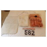 Bathroom Towel Set, 2 Throw Rugs