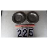 2) Pewter Plates