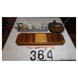 Wood ItemsAcorn Serving Bowl,+ Poker Tray,+
