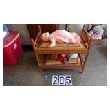 Vintage Doll Bunk Bed W/Dolls