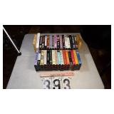 32 VHS Tapes W/Stand