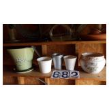 5 Porcelain Planters