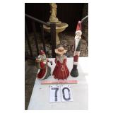 2) Santa Clauses & Little Girl