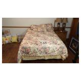 Queen Size Bed W/Comforter Set