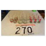 13 Vintage Christmas Glasses