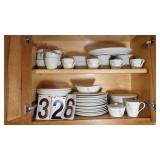 12 Piece Dinner Dish Set Rose China