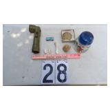 Dice, Marble, US Military Flashlight, Etc