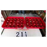 2) Boxes Of Christmas Ornaments W/Totes