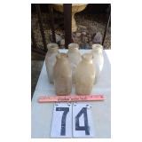 5) Quart Milk Bottles
