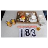 Candle Holders, Teacups, S&P Shakers Etc