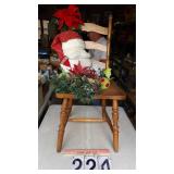 Lighted Wooden Chair