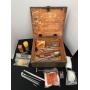 Wood Ammo Box & Gun Cleaning Tools
