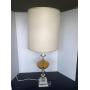 34" Amber Glass Lamp