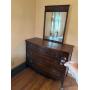 Antique 3-Drawer Dresser with Mirror