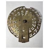 1871 Brass Stencil 1871 Brass Stencil