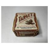 Vintage PetersTarget Paper Shot Shells Box Vintage PetersTarget Paper Shot Shells Box