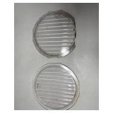 Antique Ford Headlight Lenses one chipped Antique Ford Headlight Lenses one chipped