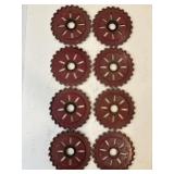 Vintage Lustran Planter Plates C2X-24 Vintage Lustran Planter Plates C2X-24