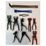 Vintage Hog Ring Tools, Pry Bars & Misc Vintage Hog Ring Tools, Pry Bars & Misc