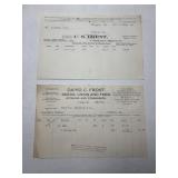 Vtg Sales Receipts (2) Vtg Sales Receipts (2)