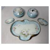 Limoges Dresser Set (1 dish has a chip) Limoges Dresser Set (1 dish has a chip)