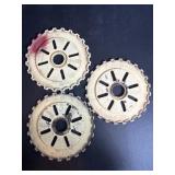 Vintage Lustran Planter Plates C65-24 Vintage Lustran Planter Plates C65-24