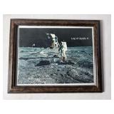 Framed Log of Apollo 11 12"x10" Framed Log of Apollo 11 12"x10"