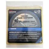 New Sears Craftsman 10" Carbide Tipped Saw Blade New Sears Craftsman 10" Carbide Tipped Saw Blade