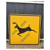 John Deere Country Metal Sign 30"x30" John Deere Country Metal Sign 30"x30"