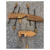 Sears Craftsman Wood Gluing Clamps opens to 10" Sears Craftsman Wood Gluing Clamps opens to 10"