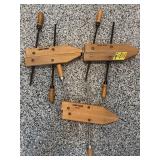 Sears Craftsman Wood Gluing Clamps opens to 10" Sears Craftsman Wood Gluing Clamps opens to 10"