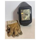 Welding Helmet & Gloves Welding Helmet & Gloves
