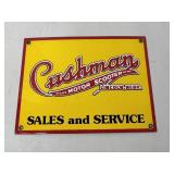 Cushman Motor Scooter Metal Sign Cushman Motor Scooter Metal Sign