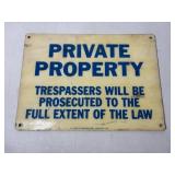 Private Property Sign (Bradley Fiber-Shield Sign) Private Property Sign (Bradley Fiber-Shield Sign)